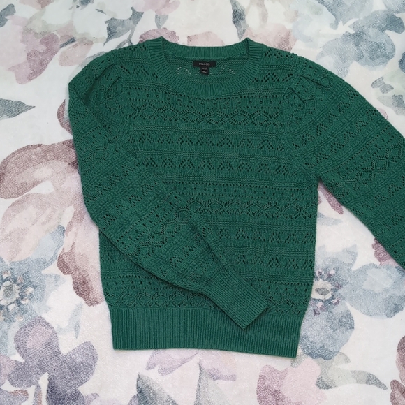 RW&CO. Sweaters - RW&CO. Teal Textured Crewneck Sweater